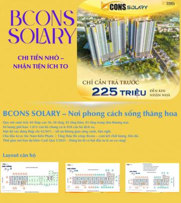 Bcons Solary mở bán hơn 2.000 căn hộ tại Dĩ An, giá từ 31 triệu/m² – ra mắt thị trường quý II/2025