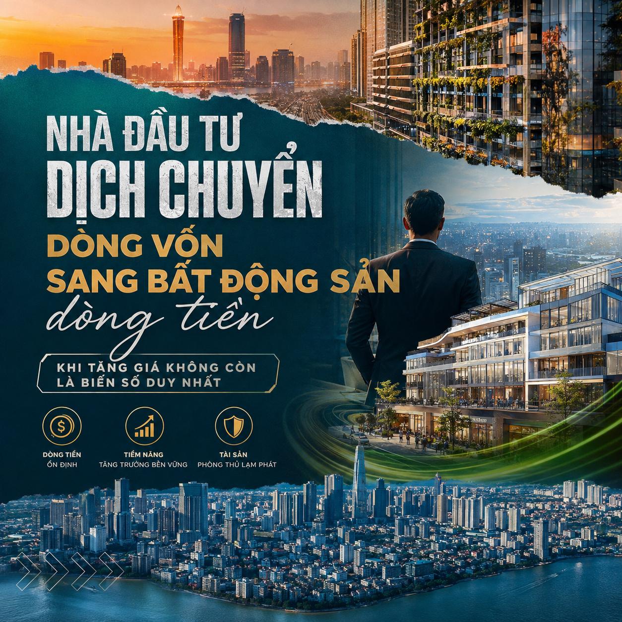 Nhà đầu tư dịch chuyển dòng vốn sang bất động sản dòng tiền: Khi tăng giá không còn là biến số duy nhất