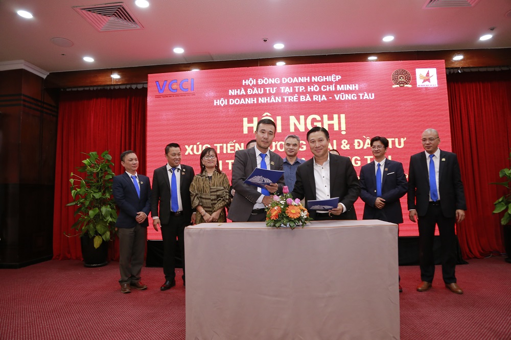 Hội nghị Xúc tiến thương mại và đầu tư giữa Hội đồng Doanh nghiệp và Nhà đầu tư TP Hồ Chí Minh (HBC) trực thuộc VCCI với Hội Doanh nghiệp trẻ tỉnh Bà Rịa- Vũng Tàu
