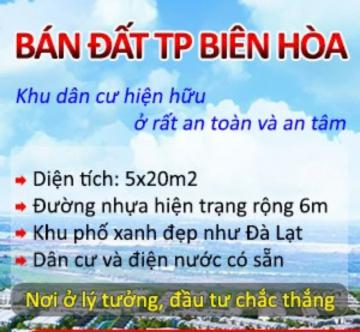 Cần bán gấp đất nền Tam Phước, Biên Hòa: Vị trí vàng, sổ đỏ sẵn, giá tốt nhất thị trường